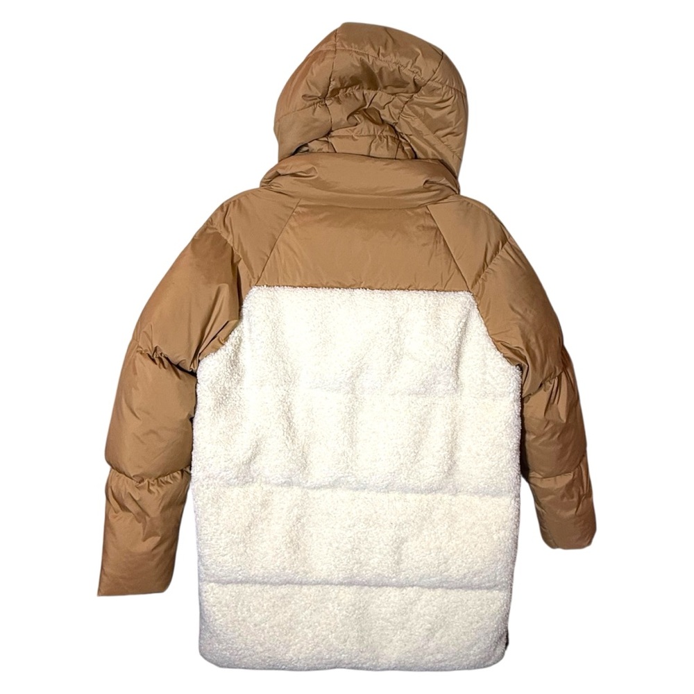 Orolay 092 O-Lab Fuzzy Fleece Puffer Down Jacket • Khaki Sherpa • Size Small - Picture 11 of 16